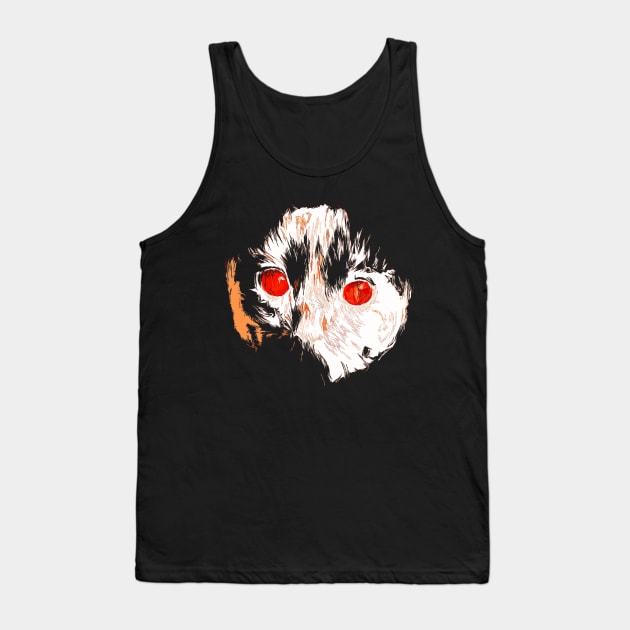 the strange red cat Tank Top by rickylabellevie